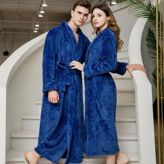 Robe De Chambre Femme Longue En Polaire - Douce, Chaude, Avec Poch - Taille S-3XL, Lavable Machine - Idéale Grossesse - 2