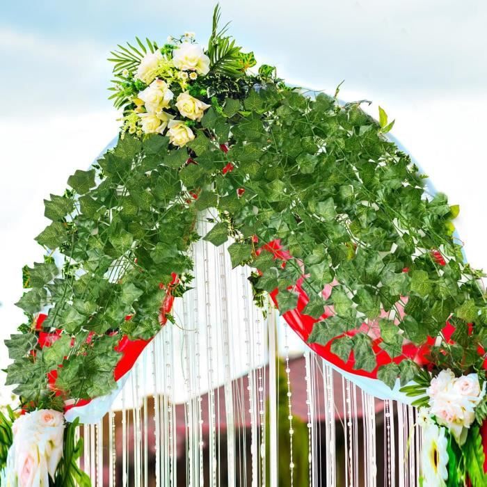 24 guirlandes décoratives en lierre artificiel, Décoration florale