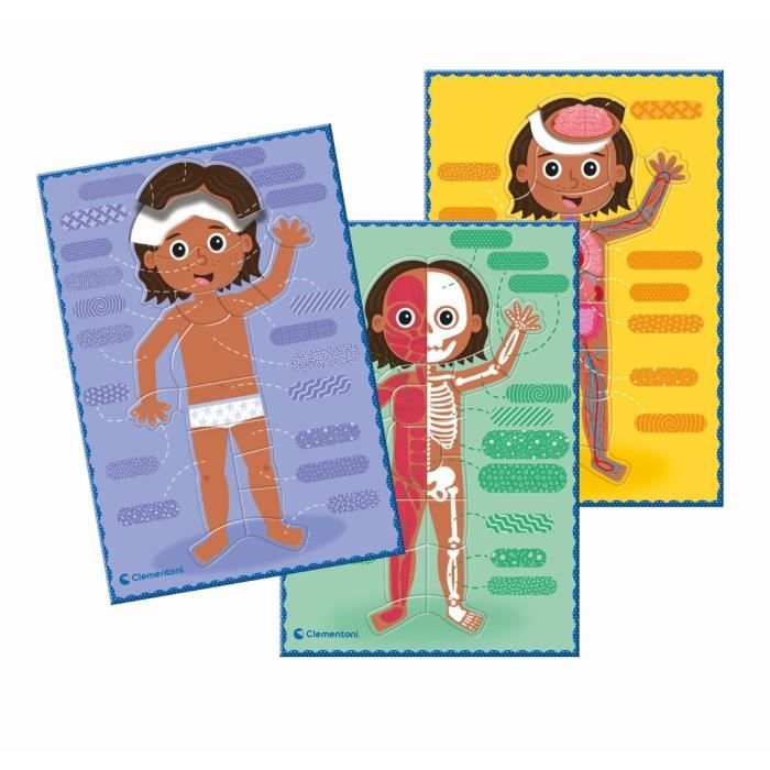 KANGUR 10 Secondes Kids – Jeu Éducatif Anatomie Corps Humain Enfant 4+ – 48 Cartes Mémoire & Observation – Apprentissage Ludique Rapide En Famille