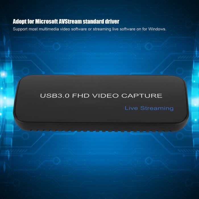 Carte de vidéo Carte d'Acquisition de Vidéo USB 2.0 Drive pour Win