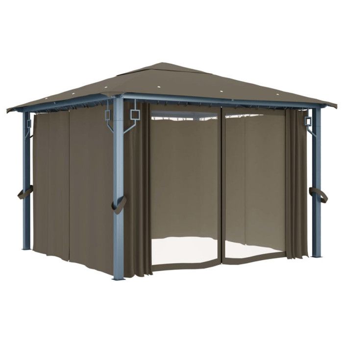 Tente De Rangement De Jardin 204x183x178 Cm - Imperméable Polyester 185T - Poteaux Fibre De Verre - Sac De Transport Inclus - Vert - 7