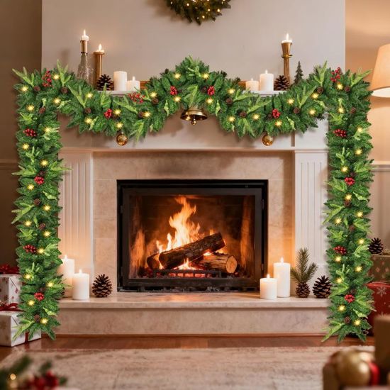 Guirlande De Noël, Couronne De Noël Guirlande Sapin Artificiel Guirlande De Noël, Couronne De Noël Guirlande Sapin Artificiel