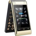 Téléphone portable à clapet G10-C , Batterie 5900mAh, Double Sim, Haut Volume, Commutateur de langue, avec étui de protection-0