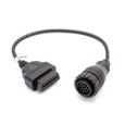 vhbw OBD2 - Câble adaptateur 14Pin à 16Pin pour Appareil de diagnostic OBD adapté aux anciens modèles Mercedes Vito / Sprinter,-0