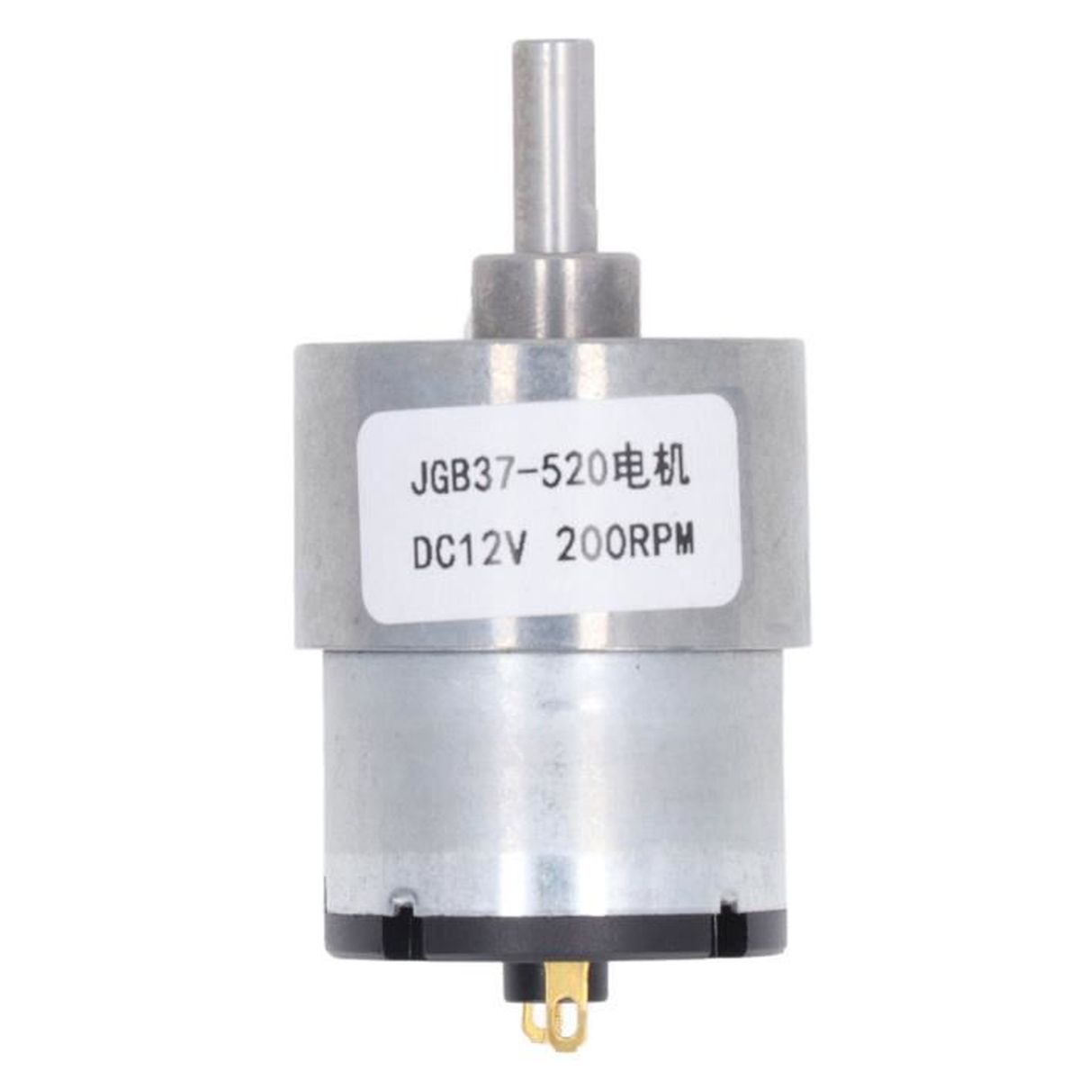 Moteur Réducteur DC 12V – Couple élevé – Vitesses 15/30/50/100/200 Tr/min – Pour Applications Industrielles