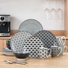 vancasso Assiette, Série HARUKA 16pcs Service Complet de Table Porcelaline, Style Japonais pour 4 Personnes