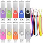 BRAND Lot de 10 Clés USB 2.0 FEBNISCTE - Petite Capacité 4 Go Rotatif PenDrive Lecteur Flash USB