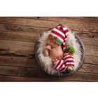 FOXNOVO Bébé Déguisements Costume Crochet Beanie Chapeau Tricoté Style de Noël 0~3 Mois garçon/fille Photographie Vêtement