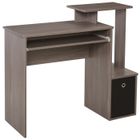 HOMCOM - bureau informatique - Panneaux de partiucules classe E1 - 100x40x86.6cm - Gris