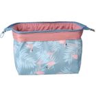 Trousse de toilette - NOVAGO - Compacte pliable - Coton - 3 compartiments - Style japonais