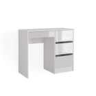 Vicco Coiffeuse Sherry, Blanc Haute brillance, 90 cm sans miroir