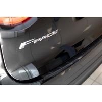 Protection de seuil de coffre chargement en acier noir pour Jaguar F-Pace 2016-
