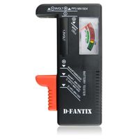 D-FantiX Testeurs de piles, contrôleur de tension de batterie pour AA AAA C D 9V Batteries à clé à clé 1.5V (modèle: BT-168)
