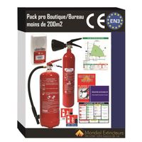 Kit Spécial Boutique/Bureau Complet avec Alarme Type 4 - 200 m² - Materiel Incendie Ref: PPP6COMPLET