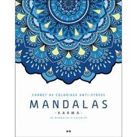 Carnet de coloriage anti-stress Mandalas - Karma