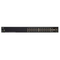 Cisco SG350X-24P, Géré, L3, Gigabit Ethernet (10-100-1000), Connexion Ethernet, supportant l'alimentation via ce port (PoE)