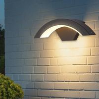 DELAVEEK Applique Murale Exterieur LED 24W IP54 pour Jardin, Couloir, Chambre Lumière Chaude 3000K