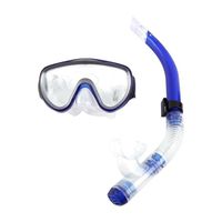 Dilwe ensemble de lunettes de plongée avec tuba Masque de lentille en verre trempé résistant Embouchure de plongée avec tuba