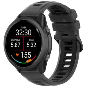 Bracelet En Silicone Compatible Avec Garmin Forerunner 55/Forerunner 245/ Forerunner 245 Music/Forerunner 645/Forerunner 645 Music/Approach S40, Silicone, Pas De Gemme