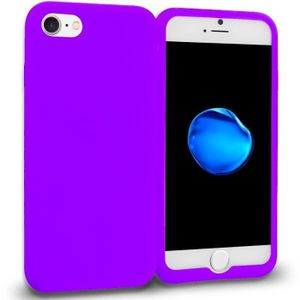 coque iphone 7 silicone violet