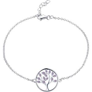 BRACELET - GOURMETTE Bracelet Arbre De Vie En Argent 925-1000 Pour Femme Avec Aaa Oxyde De Zirconium