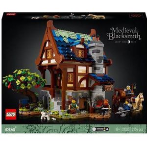ASSEMBLAGE CONSTRUCTION Lego - Ideas 21325 - Le forgeron médiéval - Mixte - Adulte - Marron - A monter soi-même - 2 ans