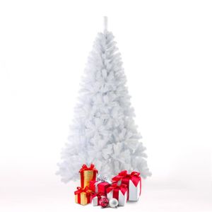 Neuf Blanc Premium Traditionnel Indoor artificielle de Noël Arbre de Noel 4,5,6,7,8FT