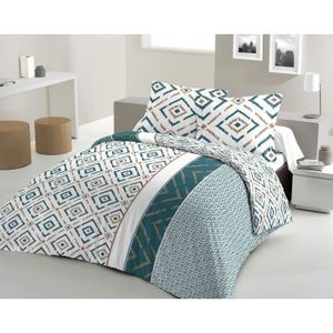Matt /& Rose Esprit Scandinave Housse de Couette Coton Gris//Blanc 200 X 140 cm