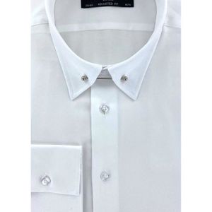 CHEMISE - CHEMISETTE Cotton Park - Chemise col anglais blanche - Homme