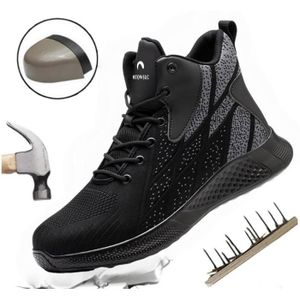 Chaussures De Sécurité Hitmars Homme Femme - Embout Acier, Antidérapantes, Pour Cuisine Ou Travail