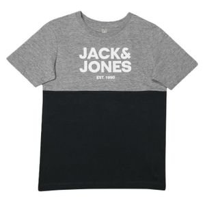T-SHIRT T-shirt Garçon Jack & Jones Miller - Gris - Manches courtes - 100% Coton