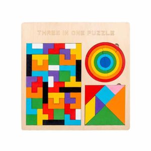 PUZZLE PUZZLE Puzzle Tangram trois en un