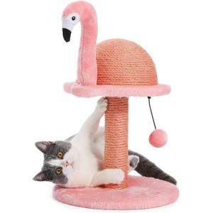 ARBRE À CHAT Arbre à chat design forme flamant rose, griffoir c