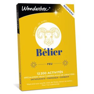 COFFRET SÉJOUR Wonderbox - Coffret cadeau bélier - Box astrologie