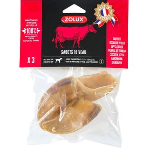 FRIANDISE Sabots de veau 3 pièces friandises pour chien - zolux