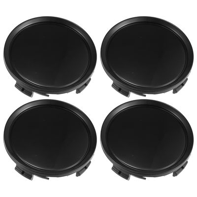 4 Pièces Cache Moyeux 75mm Aluminium ABS - Enjoliveurs Roue Voiture Gris, Installation Facile