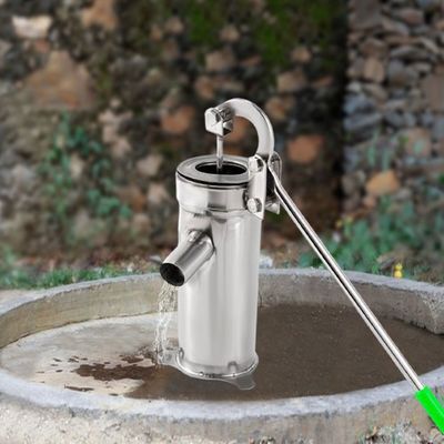 BOBVB Pompe Manuelle De Puits En Acier Inoxydable – Pression Élevée, Profondeur 10m, Pour Jardin & Maison
