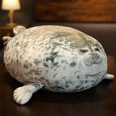 Oreiller Peluche Phoque 30 Ou 40 Cm – Jouet Doux Et Réaliste, Coussin Câlin Pour Enfants Et Adultes, Décoration Et Confort