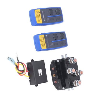 Weikeya Kit Télécommande Treuil Sans Fil 12V 24V - 2 Télécommandes + Récepteur, Portée 75 Pieds