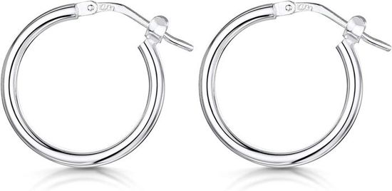 Boucles D'Oreilles Créoles Argent Sterling 925 - 10 Mm - Huggie Large - Neuf Avec Étiquettes