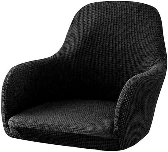 Lot Housse De Chaise Avec Accoudoirs Jacquard Stretch - Élégante Et Lavable Pour Salle à Manger