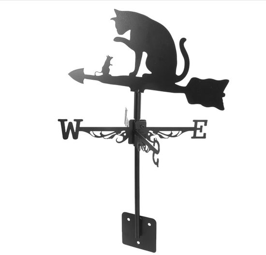 Girouette Ours En Métal Pour Toit Ou Jardin - Décoration Vent Traditionnelle Antirouille