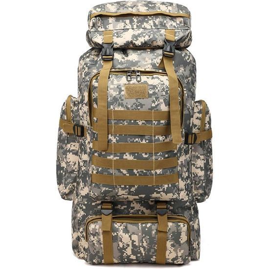 Ogetok Molle Sac à Dos De Camping Et De Randonnée 80 L - Grand Sac à Dos Tactique Militaire Pour