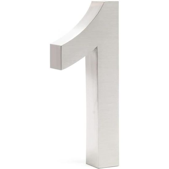 Chiffres Adresse En Aluminium Neutraface - Hauteur 20 Cm, Style Contemporain, Pour Extérieur De Maison