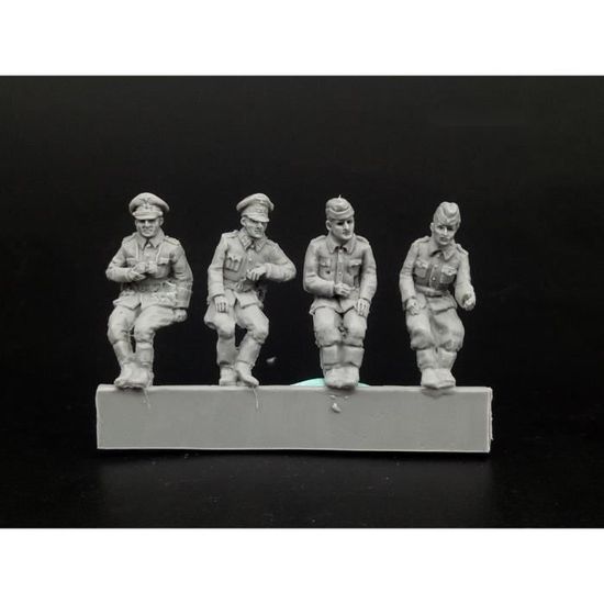 Kit Maquette Résine 1/35 Soldat Allemand Hiver Fantassin WW2 Non Peint