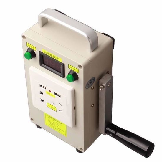 Générateur USB à Manivelle Manuel - Chargeur D'urgence Pour Téléphone, Activités Outdoor (noir) - 7