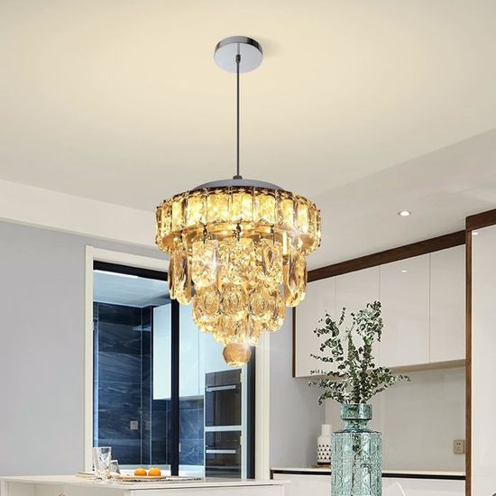 Ganeed Mini Lustre En Cristal, Lustre Encastré En Cristal À LED ...