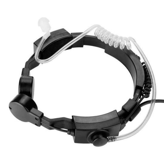 Lot De 2 Oreillettes Talkie-Walkie Avec Micro | 2 Broches K | 150 Cm | Compatible Baofeng, Kenwood, Etc. | Pour Sécurité, Hôtel, Randonnée
