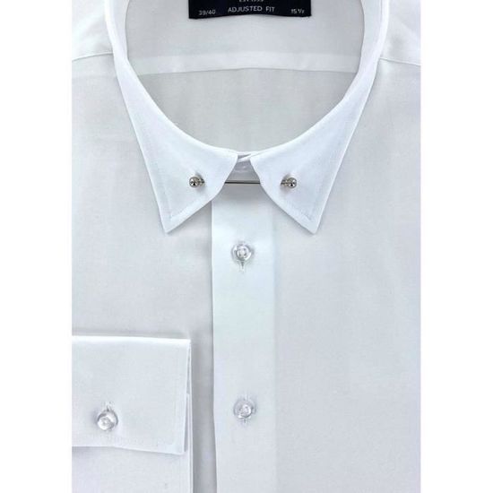 Chemise col anglais barrette outlet
