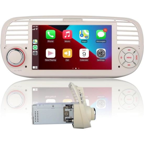 Autoradio Compatible Avec Sans Fil Carplay-Android Auto Pour Fiat 500 ...